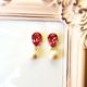 Bijou × Cotton Pearl-Pierce/Earrings ビジュー×コットンパール-ピアス/イヤリング