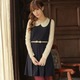 お洋服?ベルト付・ワンピース?ブルー