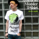 tgw033tee-gr - American Monster（green apple） Tシャツ -G-（ パンク ロックTシャツ 林檎 リンゴ アップル ）