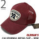 old-1442-win - カリフォルニア メッシュキャップ（ワイン）【 OLDMAN’S オールドマンズ 】-G-( CALIFORNIA CAP アメカジ 帽子 スナップバック )