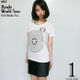 sp004bgt - Bambi World Tour ガールズ ボーダーTシャツ - BPGT -G-( ワールドツアー ロック バンド ライブ フェス レディース 半袖 )