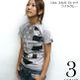 tgw019 - USA スカル Tシャツ ( ライトグレー ) - The Ghost Writer -G- （ パンク ロックTシャツ SKULL ドクロ アメリカ 灰色 半袖 ）