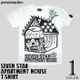 pi005tee - セブンスターマンション Tシャツ - pornoinvarders -G- モンスター パンク ロック ハードコア コラボ 半袖