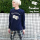 sp041lt - Paradise（パラダイス）ロングスリーブ Tシャツ -G- 長袖Tシャ ツ ロンT メンズ レディース サイコロ アメカジ