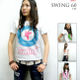 特別プライス☆　sp019tee - Swing 60 Tシャツ  -G-  ROCK ロック モッズ かわいい ターゲット 半袖Tシャツ