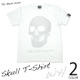 ☆特別プライス☆　tgw013tee-wh - スカル　Tシャツ（ホワイト） - The Ghost Writer -G-（ パンク ロックTシャツ ）