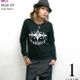 sp044lt - Back to the Rock'n Roll (スカル69) ロングスリーブTシャツ -G- ドクロ ロック R&R ロンT 長袖 ブラッック 黒色