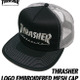sq6526 - THRASHER エンブロイダード メッシュキャップ -G-（ スラッシャー 刺繍ロゴ 帽子 CAP ）