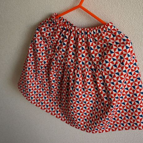 トマト色のスカート 90cm