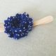 CALM navy polka dot