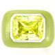 Enamel ring green x right green