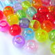 カラフルスケルトンのアクリルビーズ 100個セット(12mm) (B250)