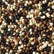 ブラック・ブラウン・ベージュ(黒・茶色・肌色)の小さいウッドビーズ 2500個セット(約4mm×3mm) (SB344)