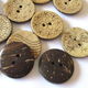 可愛い模様入りココナッツボタン (約23mm) 30個セット (S111)