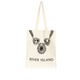 [リバーアイランド]RIVER ISLAND ジュエル プリント トートバッグ BEIGE RI JEWEL PRINT COTTON SHOPPER BAG
