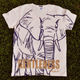 「elephant」Tシャツ（メンズ）