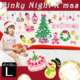 【ピンキーナイトクリスマス】60×90cmXmasウォールステッカー(w0206)