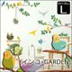 【インコGarden】60×90cm　ウォールステッカー 　デコレーション　鳥　bird(w0217)