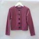 SWEAT CARDIGAN BURGUNDY