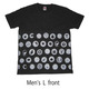果実水玉Ｔシャツ　墨色　メンズ