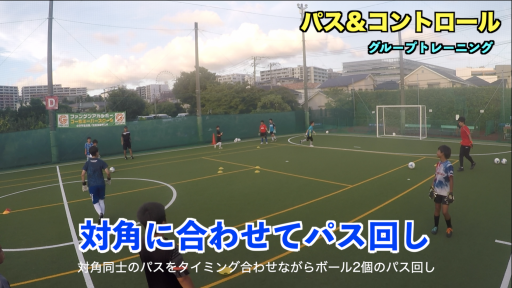 【サッカー  練習メニュー】パス&コントロール④