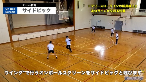 【バスケ 練習メニュー】サイドピック|チーム戦術