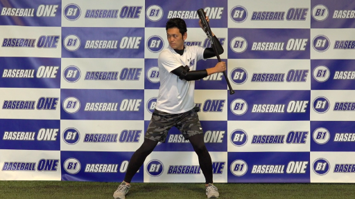 【野球  練習メニュー】後ろ側の肘を投手方向へ出すための練習方法