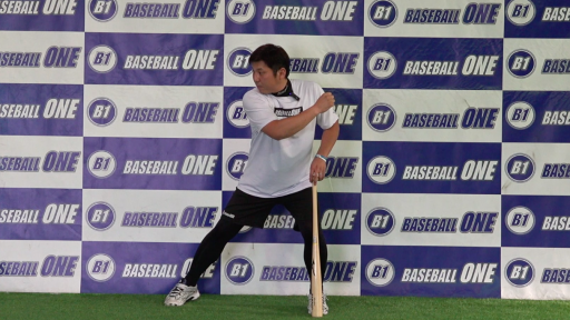 【野球  練習メニュー】トップ時に軸足の膝を安定させるための練習方法