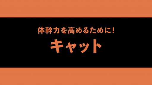 【サッカー  練習メニュー】【より体幹の力を高めるために】キャット