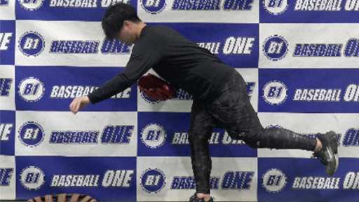 【野球  練習メニュー】前足の安定と体幹を使って投げていく練習方法