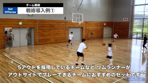 【バスケ  練習メニュー】戦術導入例①|チーム戦術