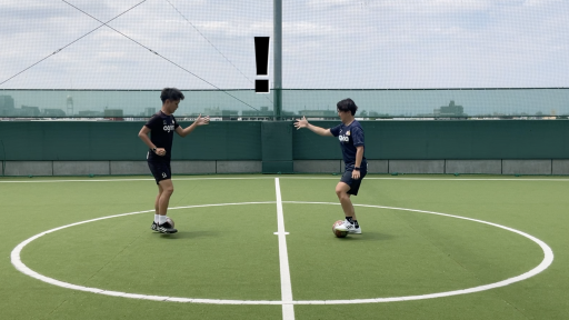【サッカー 練習メニュー】ウォーミングアップ(複合遊び3)