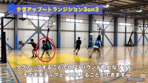 タグアップ〜トランジション3on3