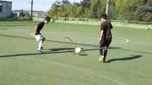 【サッカー 練習メニュー】フラフープを使ったW-UP