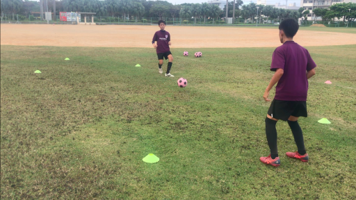 【サッカー  練習メニュー】対面パス&コントロール④