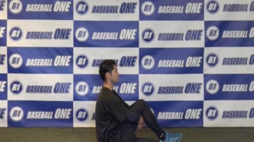 【野球  練習メニュー】重心位置をコントロールするためのトレーニング