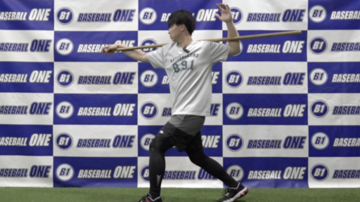 【野球  練習メニュー】捻転差を作る練習方法2