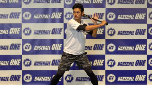 【野球  練習メニュー】フォローを後ろにとり過ぎないようにするための練習方法