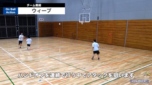【バスケ 練習メニュー】ウィーブ|チーム戦術
