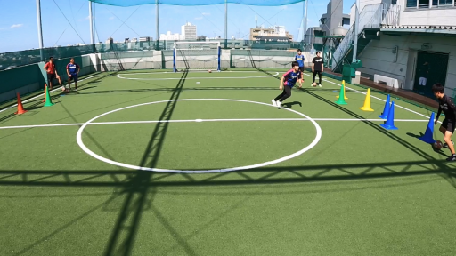 【フットサル 練習メニュー】ウォーミングアップ 1v1(ドリブル編)