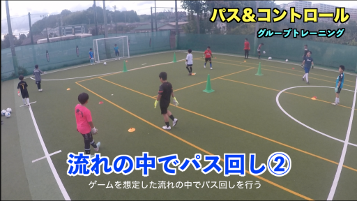 【サッカー  練習メニュー】パス&コントロール⑥
