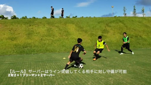 【フットサル 練習メニュー】2対2+1フリーマン+2サーバー