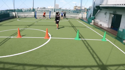 【フットサル 練習メニュー】1v1攻撃 GKの配球からの攻防