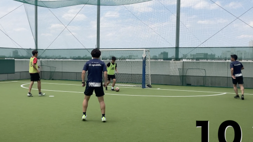 【サッカー  練習メニュー】ウォーミングアップ(コミュニケーション・1タッチor2タッチ)