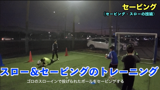 【サッカー  練習メニュー】セービング①【トレーニング編】