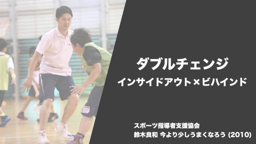 【バスケ  練習メニュー】ダブルチェンジ インサイドアウト×ビハインド|鈴木良和 今より少しうまくなろう