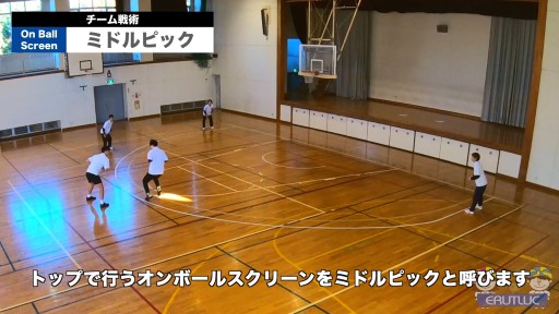【バスケ 練習メニュー】ミドルピック|チーム戦術