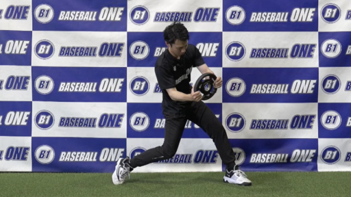 【野球 練習メニュー】スイング動作での出力を高めるトレーニング　プレートタップスイング