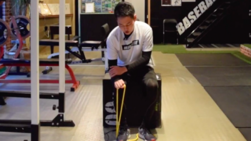 【野球  練習メニュー】肘・リストのチューブトレーニング③前腕筋強化