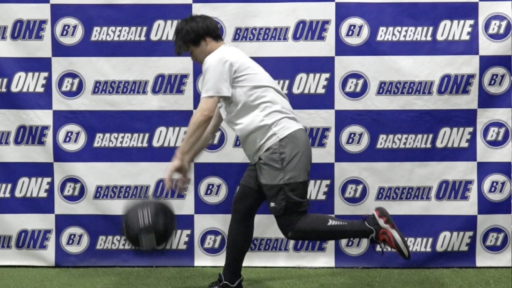 腹圧を高めて投げる練習方法5